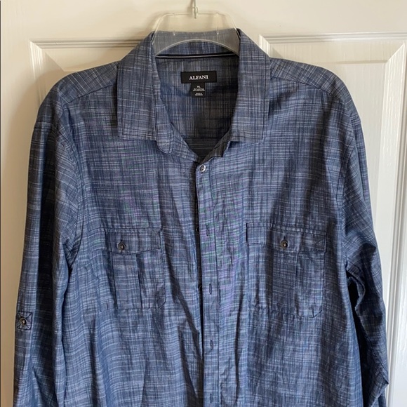 NWOT Blue button down - Picture 5 of 7